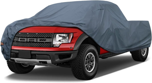 16 Layers Truck Cover Waterproof All Weater, Heavy Duty Outdoor Pickup Truck Cover for Tacoma, Tundra, Titan, F-150, RAM 1500, Silverado 1500, Sierra 1500 etc. Length up to 228 inches.