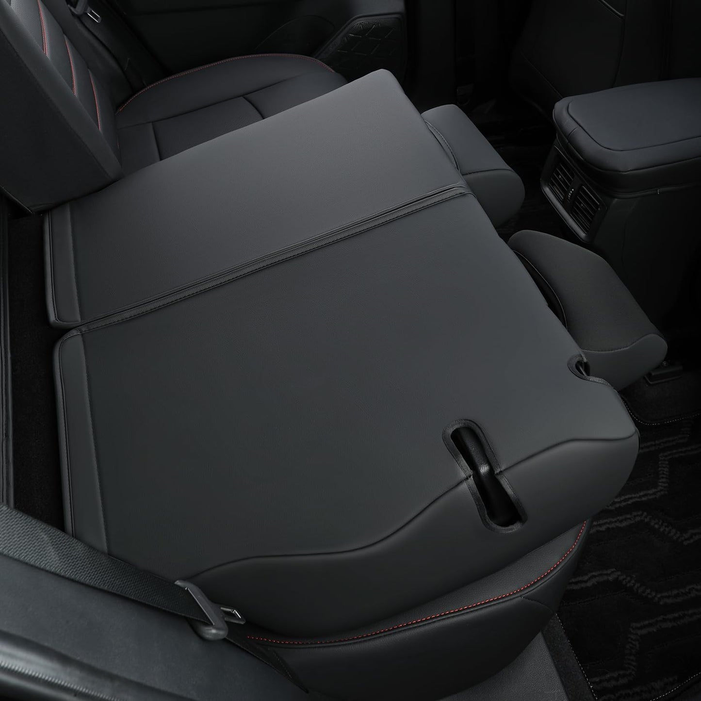 RISINGSTAR Rav4 Hybrid Seat Covers, fit 2019-2025 Toyota Rav4 Hybrid LE,XLE,Woodland Edition,XLE Premium,Limited, Not for XSE/SE/Plug-in(Black&Red)