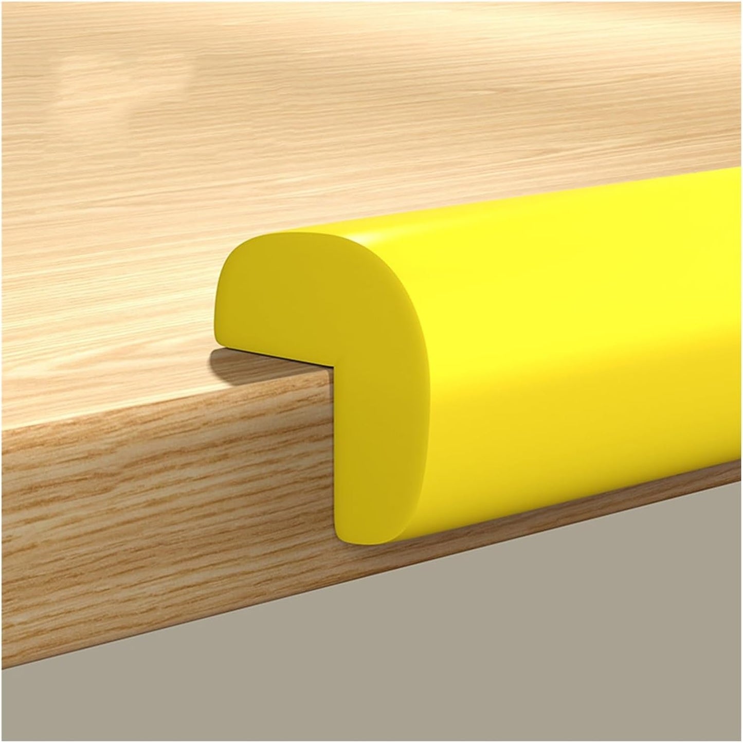 XPLKQXE Sharp Edge Safety Corner Edge Foam Padding, Edge Guards Bumpers 3M Adhesive, Edge Corner Protector Guards for Table Edges & Sharp Corners (Color : Yellow, Size : 2pcs)