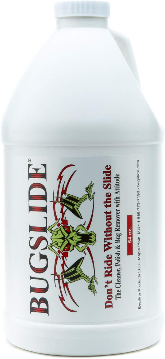 BugSlide 64 Oz Cleaner Refill for Spray Bottles & Travel Kits - All Surfaces Cleaning and Detailing Solution for Vehicle Interior and Exterior Use - Shines, Degreases, Polishes