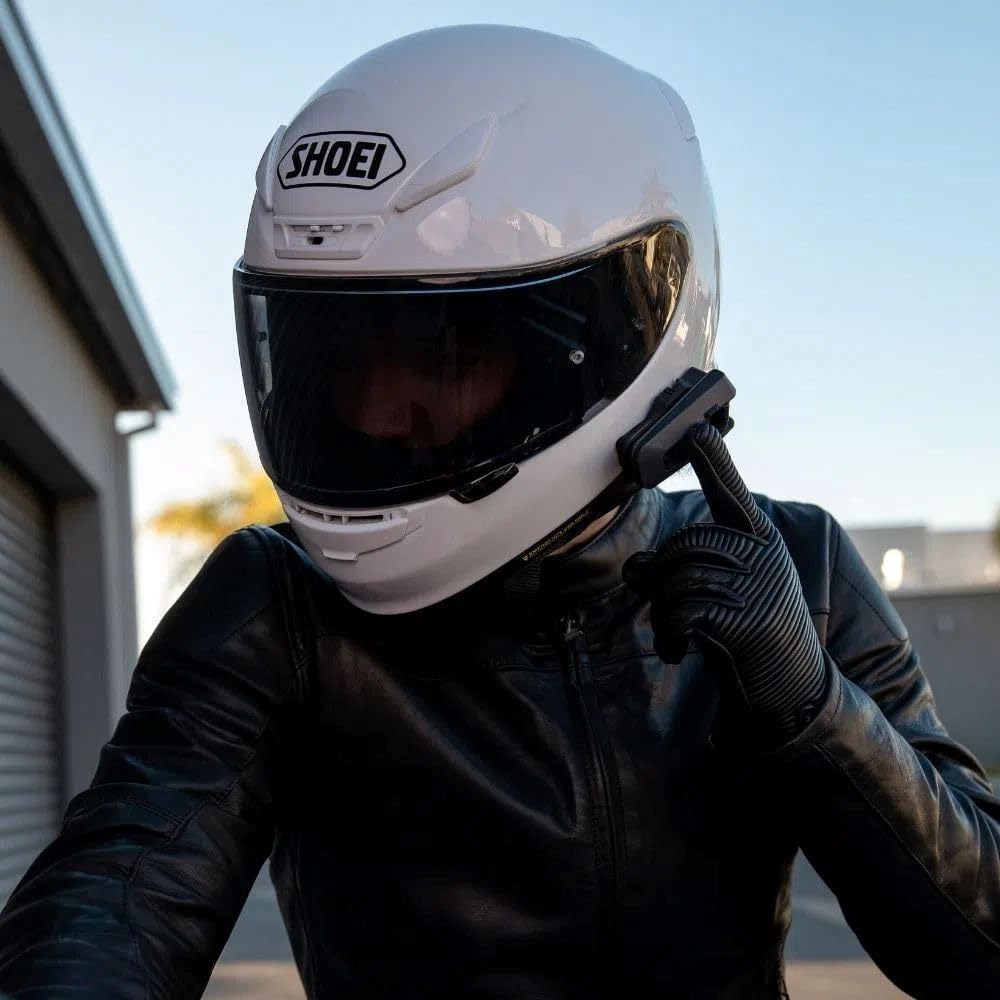 Cardo PACKTALK Edge Motorcycle Bluetooth Communication System Headset Intercom - Dual Pack