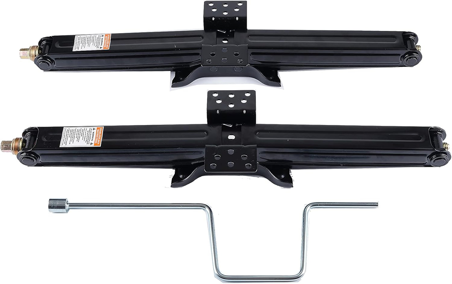 Bastion Distribution Two New 30" Scissor Jacks with Crank Handle | 5000lbs Capacity | 5-30” Height | Spray-Tested Powder Coated | BJ-5000MSJ30