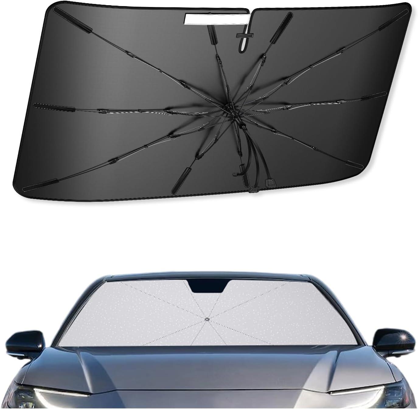 SXCY for 2025 Toyota Camry Windshield Umbrella Sunshade [Easier Foldable] for 2025 Toyota Camry Accessories 2025 Camry Sunshade Umbrella for 2025 Camry Windshield Sun Shade Umbrella Car Sun Protection