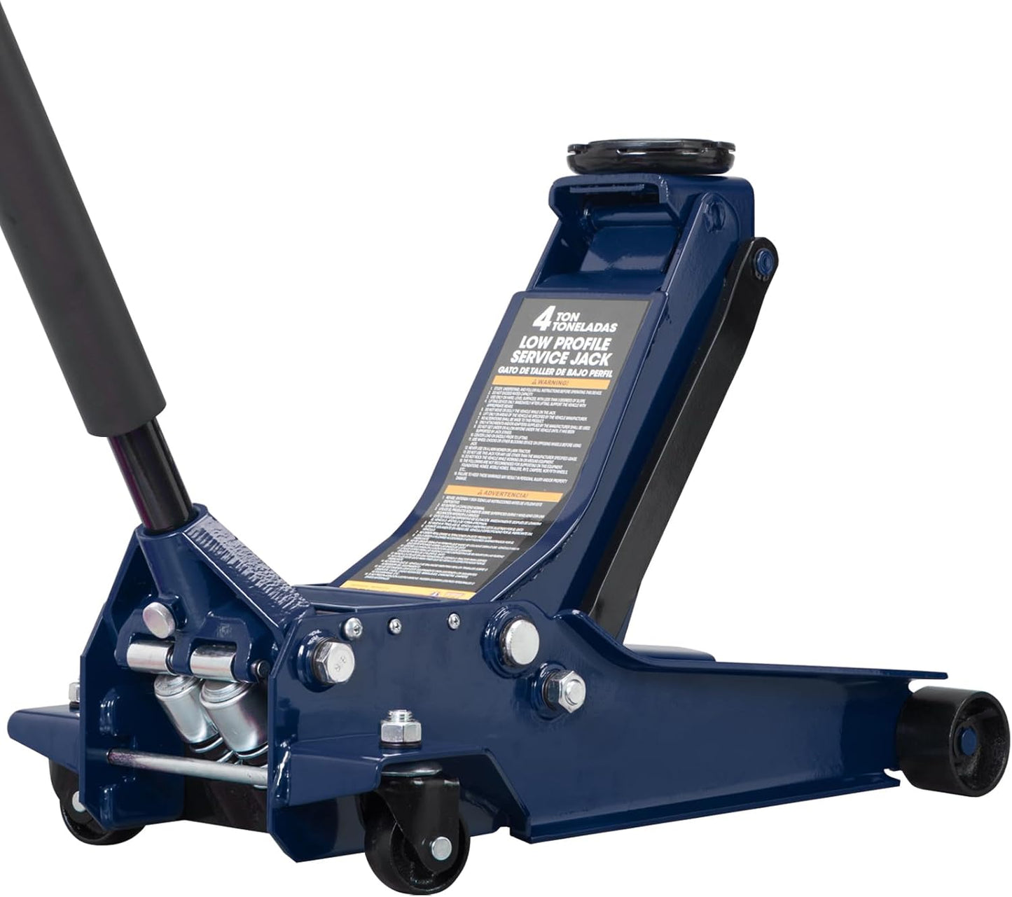 TCE Hydraulic Floor Jack with Dual Quick Lift Pump, 4 Ton (8,000 lb) Capacity, Lifting Range 3.94"- 20", Blue