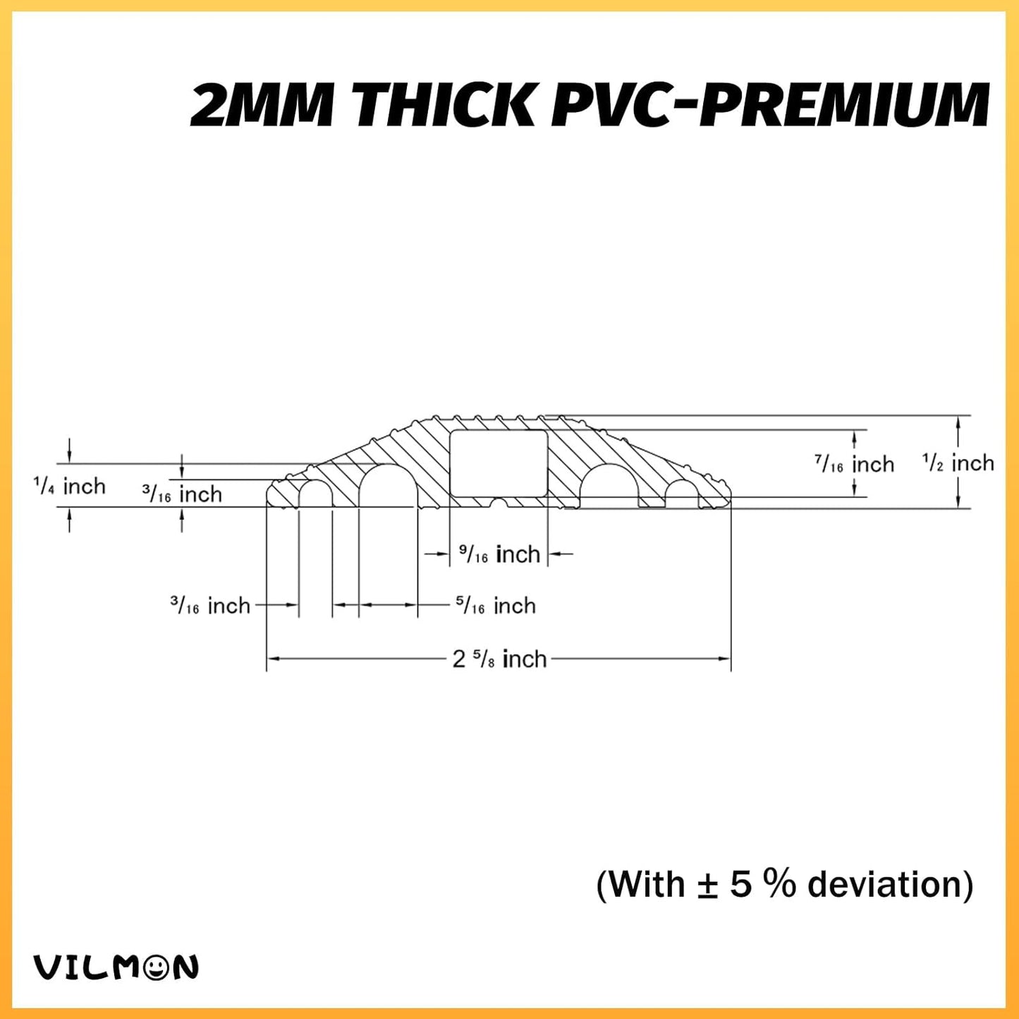 6FT Floor Cord Cover-Cord Cover Floor,Power Cable Protector Soft Extension Floor Cable Cover to Organize and Protect Wire on Floor, Electrical Cord Covers for Floor (6ft)