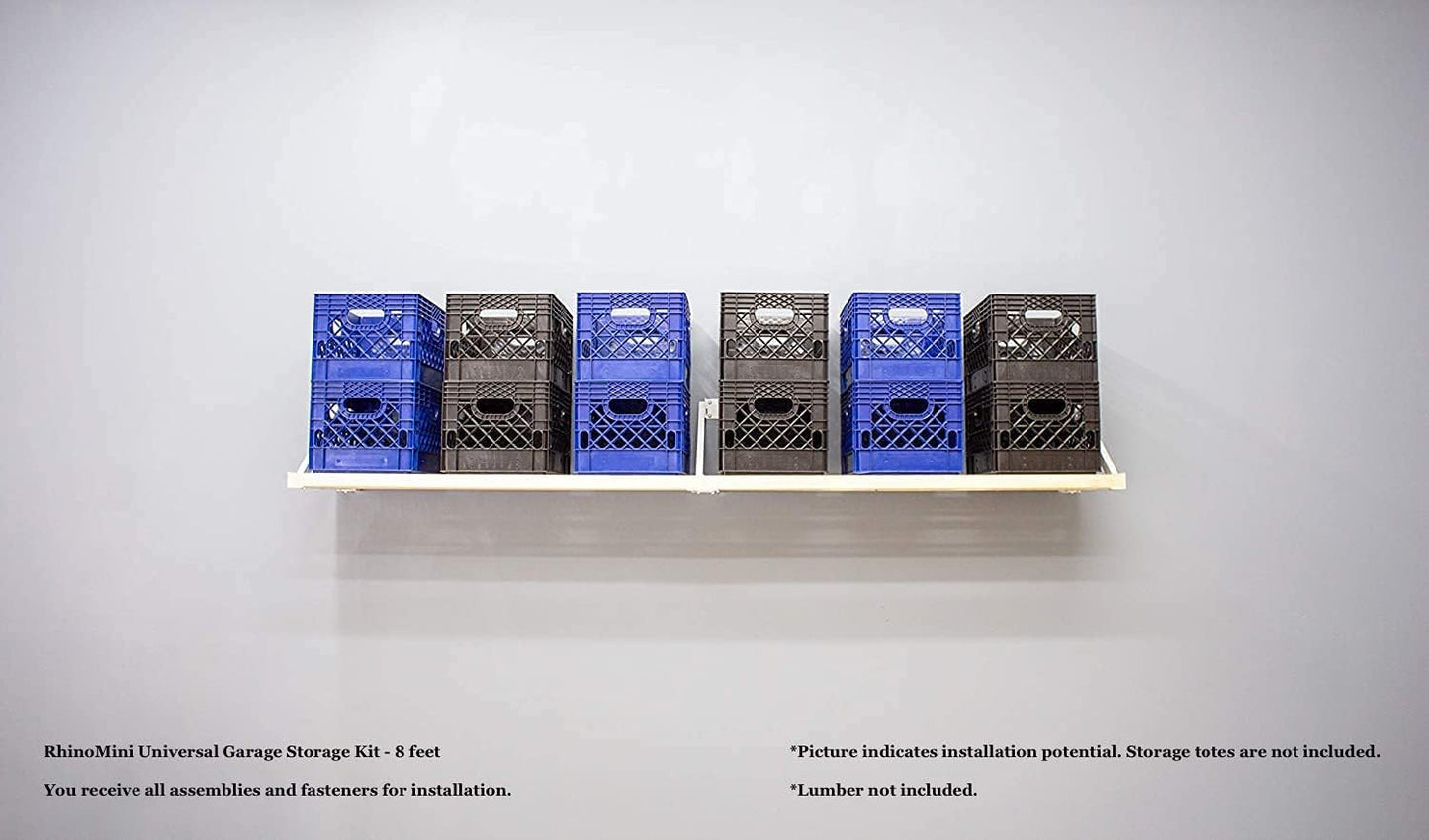 RhinoMini Universal Garage Storage Kit - 8 feet