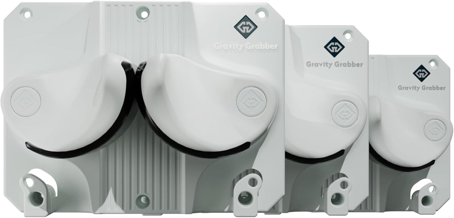 Ultimate Ski & Snowboard Wall Rack | Secure, Non-Slip Storage | Fits Any Ski/Board | Garage Organization | Ski Storage Rack | Snowboard Storage Rack | Winter Gear Organizer | 3 Pck