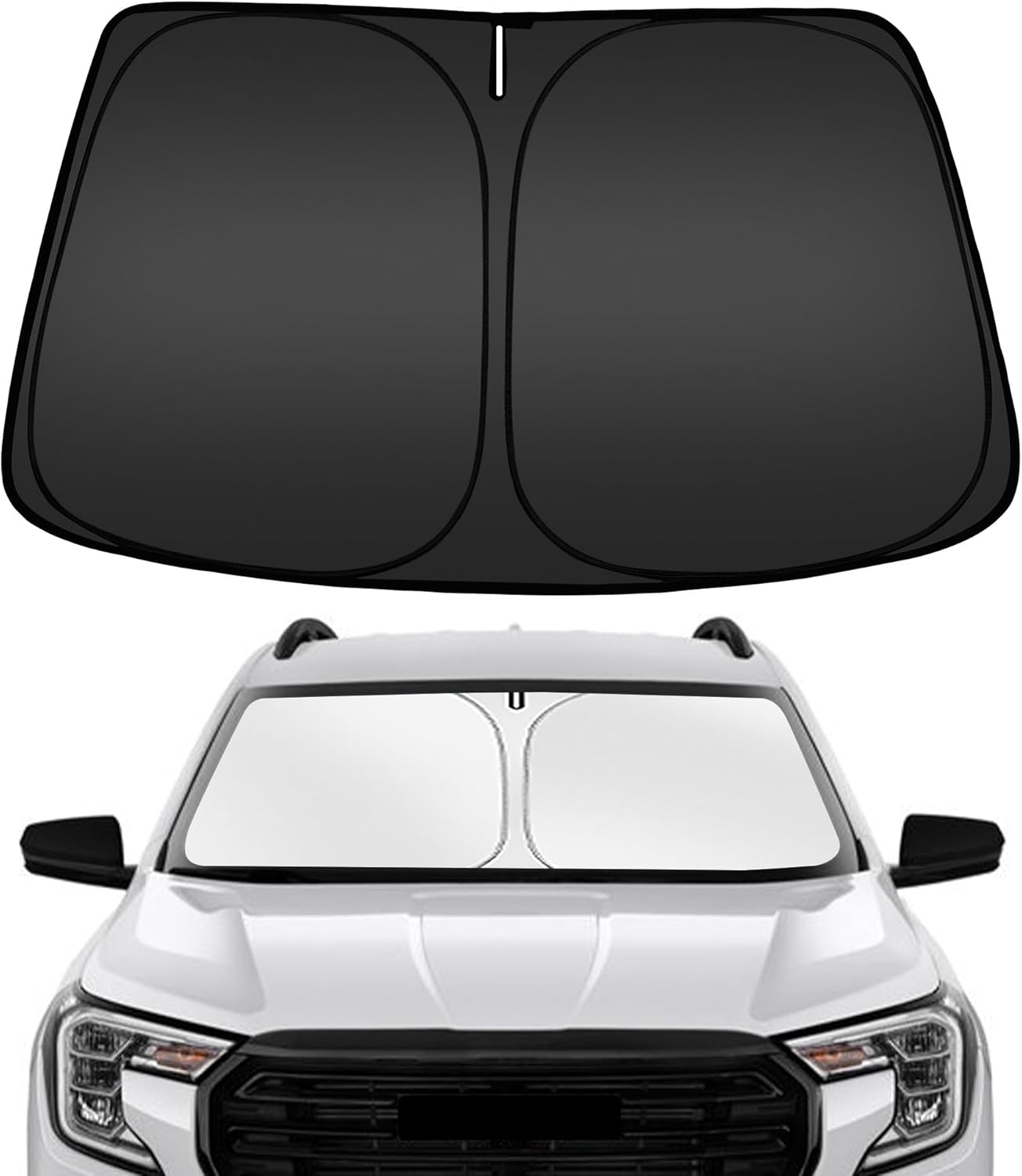 ARISMOTOR Windshield Sun Shade for GMC Terrain 2018-2025, Custom Fit Foldable Front Window Sunshade Sun Visor Protector, Block UV Rays Keep Your Car Cooler
