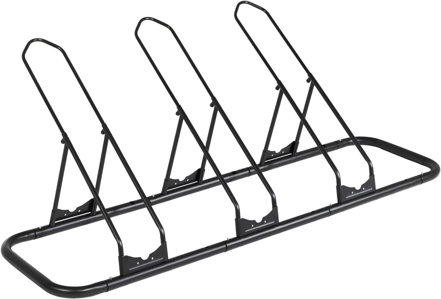 CyclingDeal Bike Rack Floor Parking Bike Stand for up to 6 Bicycles | Indoor, Home & Garage Storage Rack | Stable & Secure Bicycle Stand w/Tire Grooves Up to 29", Holding Plates & Custom Spacing