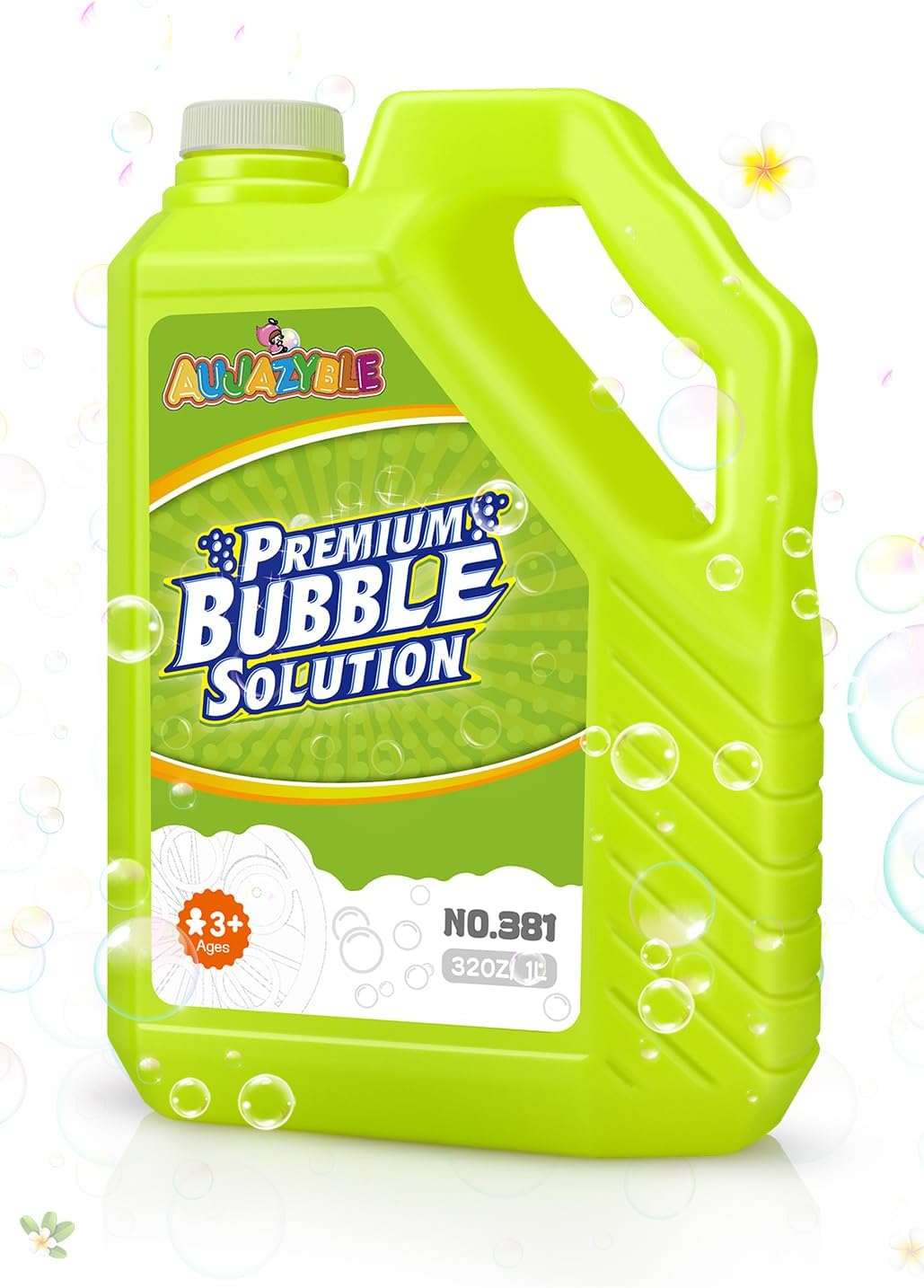 Bubble Solution Refills 32OZ | Giant Bubbles Refill Solution | Bubbles Bulk for Bubble Machine, Bubble Gun, Bubble Wands, Bubble Mower | Bubbles for Kids in Summer Celebrations Party Favor