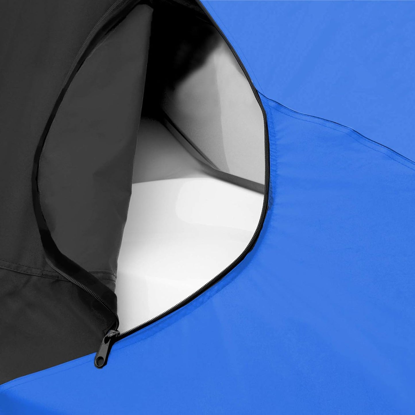 Trailerable Standup Jet Ski Cover, Waterproof Marine Grade 600D Heavy Duty Polyester PWC Cover Blue and Black Color