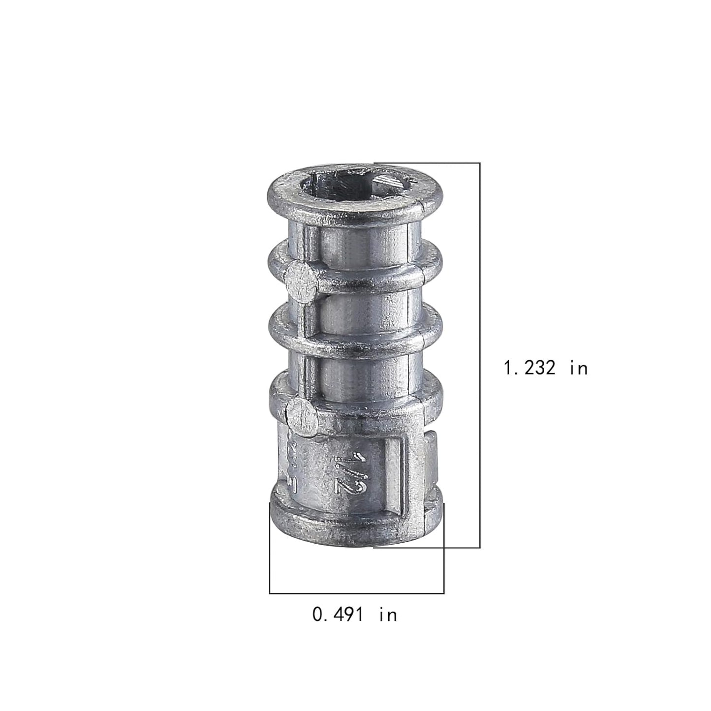 Wensilon(100pcs) 5/16 * 1-1/4 Lag Shield Anchor Long Zinc Alloy Bolts Concrete Anchors, Zinc Alloy Masonry Anchors Hole