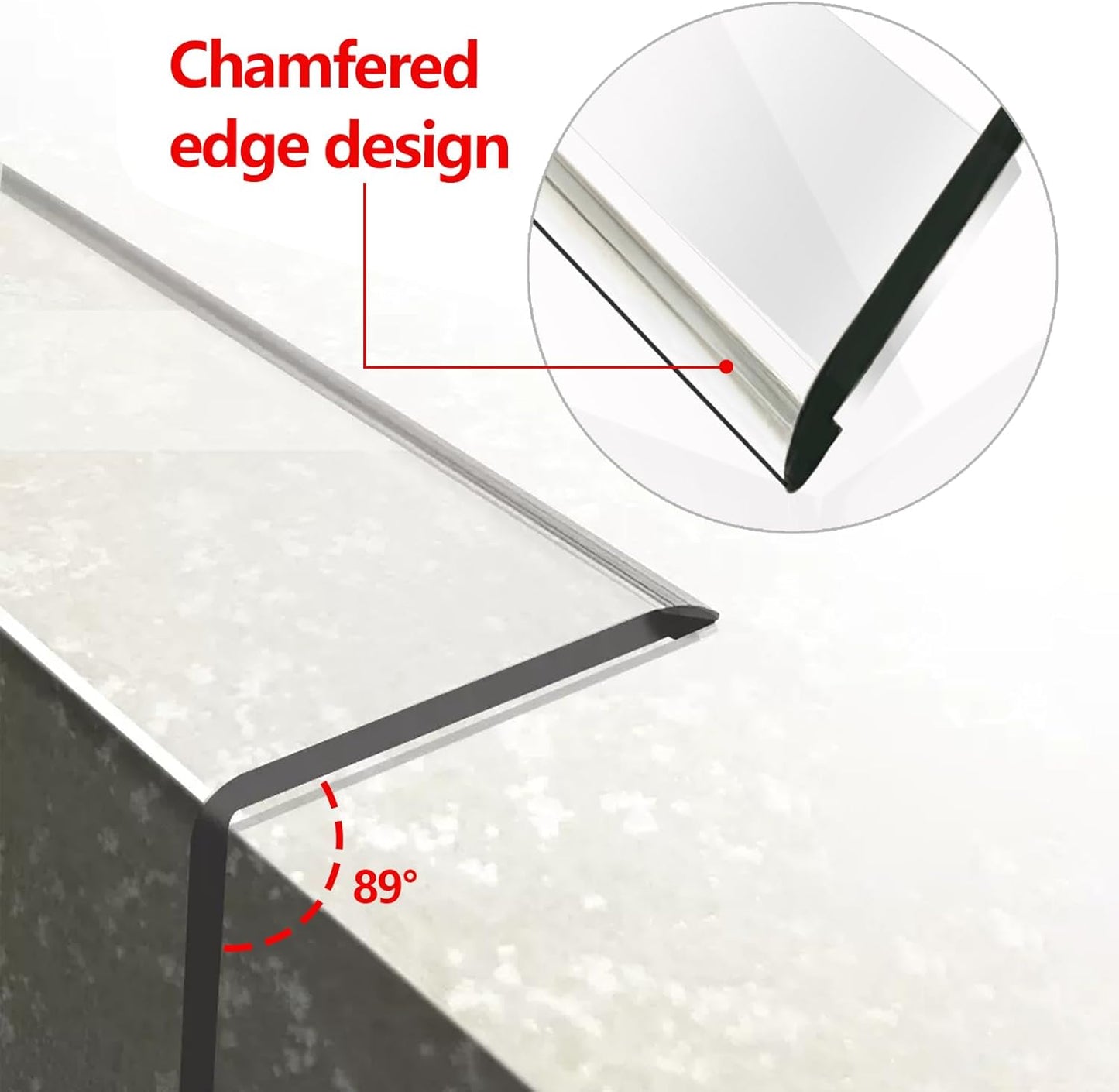 Wall Corner Protector - 4PCS, 59"x1.18" - Self Adhesive Clear Corner Protectors for Walls, Cabinet Doors, Edge Protector Trim; Easy to Install Corner Guards for Walls (150cm x 3cm)