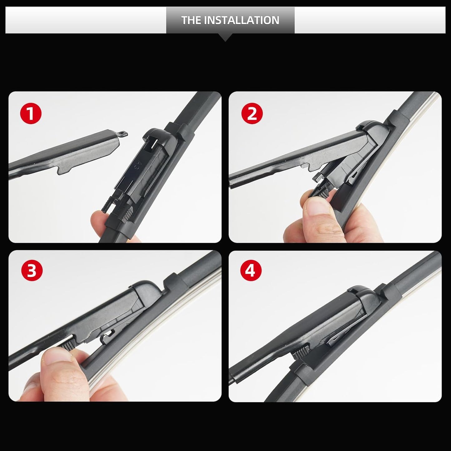 Front Windshield Wipers, 2-Piece Set for BMW 3 Series 330i 330e M340i 2019 2020 2021 2022 2023 2024 2025, Automotive Replacement Front Wiper Blades for Car Window