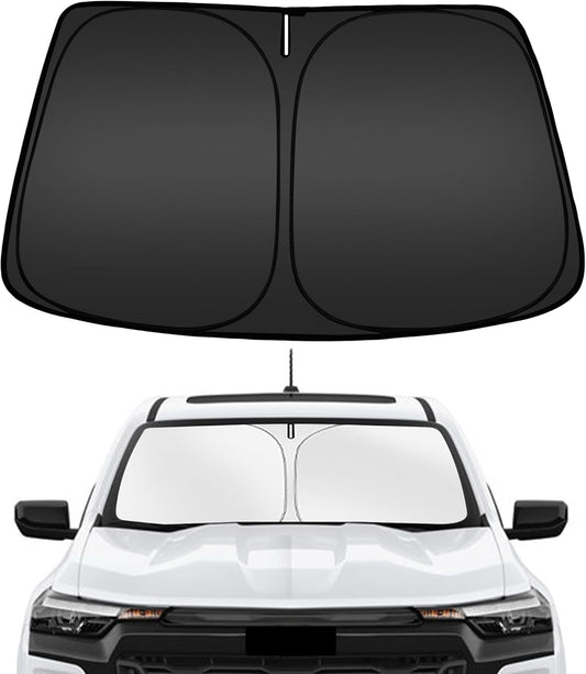 ARISMOTOR Windshield Sun Shade for Chevrolet Chevy Colorado 2023-2025 2026, Custom Fit Foldable Front Window Sunshade Sun Visor Protector, Block UV Rays Keep Your Car Cooler
