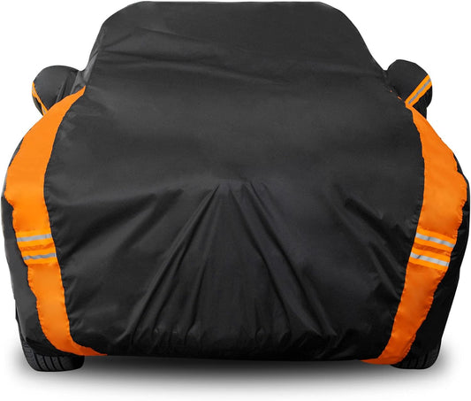 Avecrew SUV Car Cover Waterproof All Weather for Automobiles, Outdoor Full Exterior SUV Covers (Length: 193"-208")