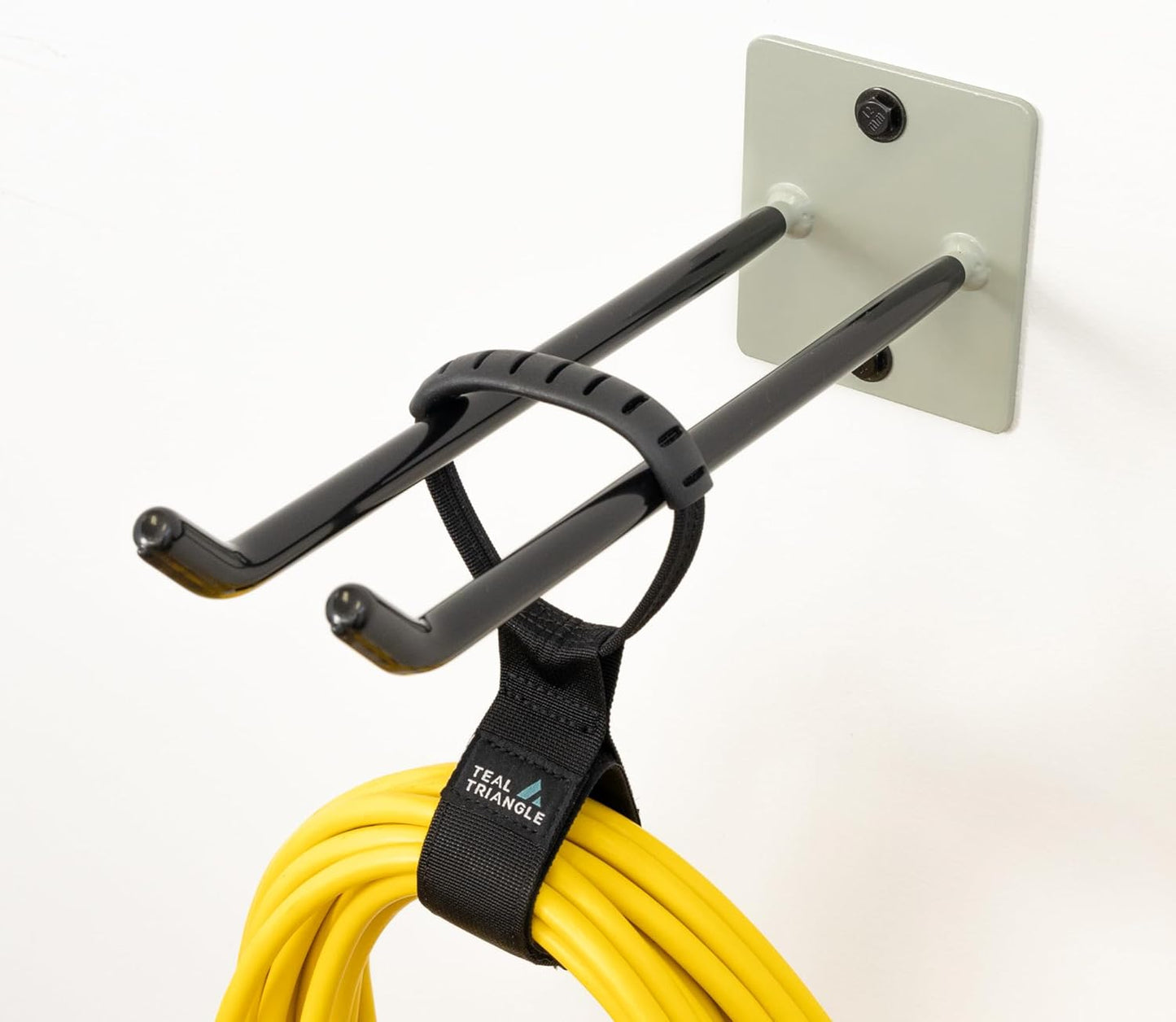 StoreYourBoard Tool Organizer Hook, Wall Mount Garage Storage, Tool Storage for Shovels Rakes Brooms Hoses and More, Rubber-Coated Steel Holds 50 lbs, 12" X 4" X 4.5"