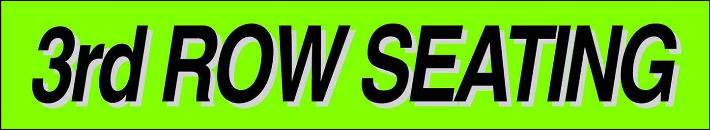 Ez-line Vinyl Windshield Stickers 3 Dozen 15 Inch Chartreuse Slogan Dealership Pro Pack for Car Lots (EZ115-Pack8)