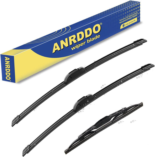 3 wipers Replacement for 2018 2019 2020 2021 Chevrolet Equinox 2018 2019 2020 2021 GMC Terrain Windshield Wiper Blades Original Equipment - 24"+18"+12" (Set of 3) U&J HOOK