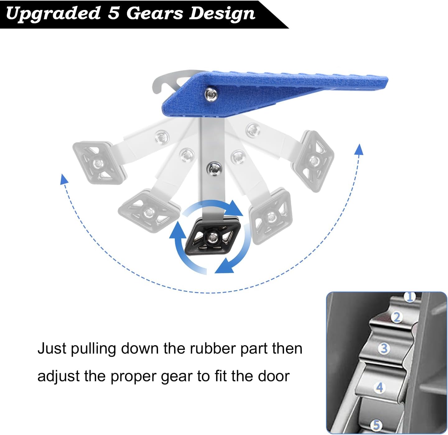 COWVIE Foldable Car Door Step Stand Pedal - Access to Vehicle's Roof Both Feet Wider Stand Pedal for Most SUV Truck Jeep, Max Load 400 Lbs