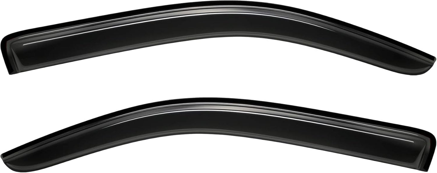 2pcs Outside Mount Style Dark Smoke Window Rain Guards Durable Side Wind Deflectors Window Visors Fit for 2000-2006 Toyota Tundra Standard Cab