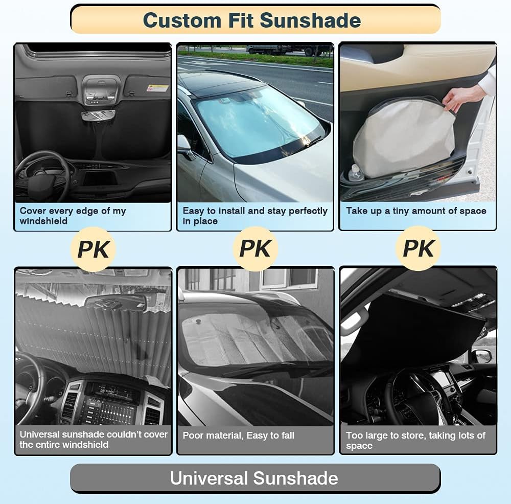 Cartist Custom Fit for Windshield Sunshade 2015-2022 GMC Canyon Sun Shade Foldable Car Window Sun Visor Block UV Rays