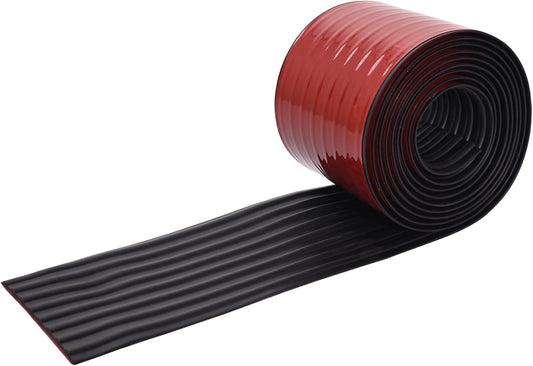 RUBBER BOND Garage Wall Protectors - 4in x 10ft Strong Self-Adhesive Rubber Bumper Protectors for Garage Walls - Heavy Duty, Waterproof and Anti-Scratch Garage Wall Protector for Car Doors (Black)