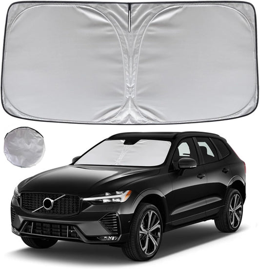 KAYZT Windshield Sun Shade for 2018-2025 2026 Volvo XC60 Foldable Sunshade Front Window Custom Fit Car Accessories