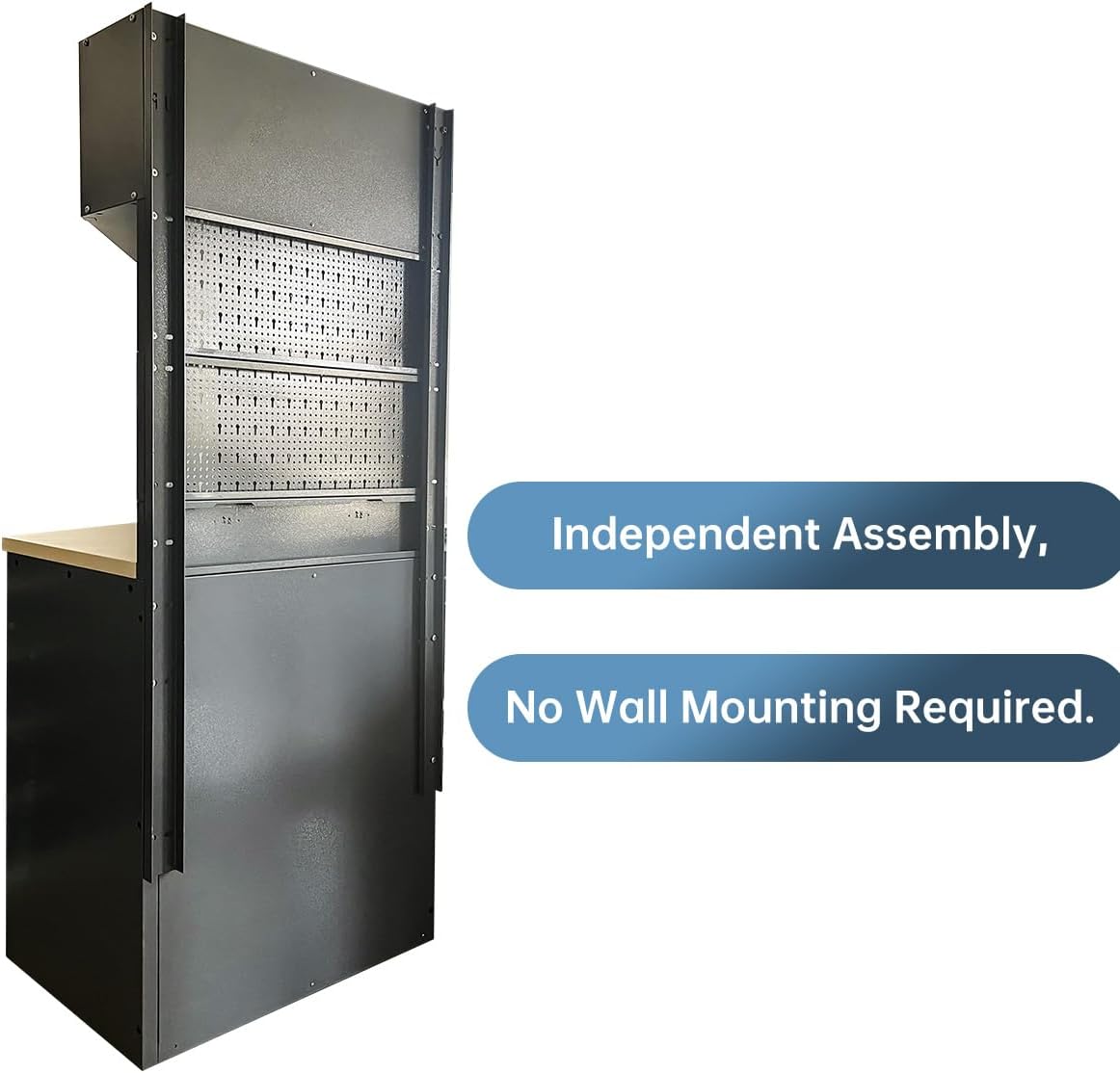 JZD Storage Cabinet Set, Pro Tool Organization System for Garage, No Wall Mounting Needed, for Basement Automotive Repair Shop