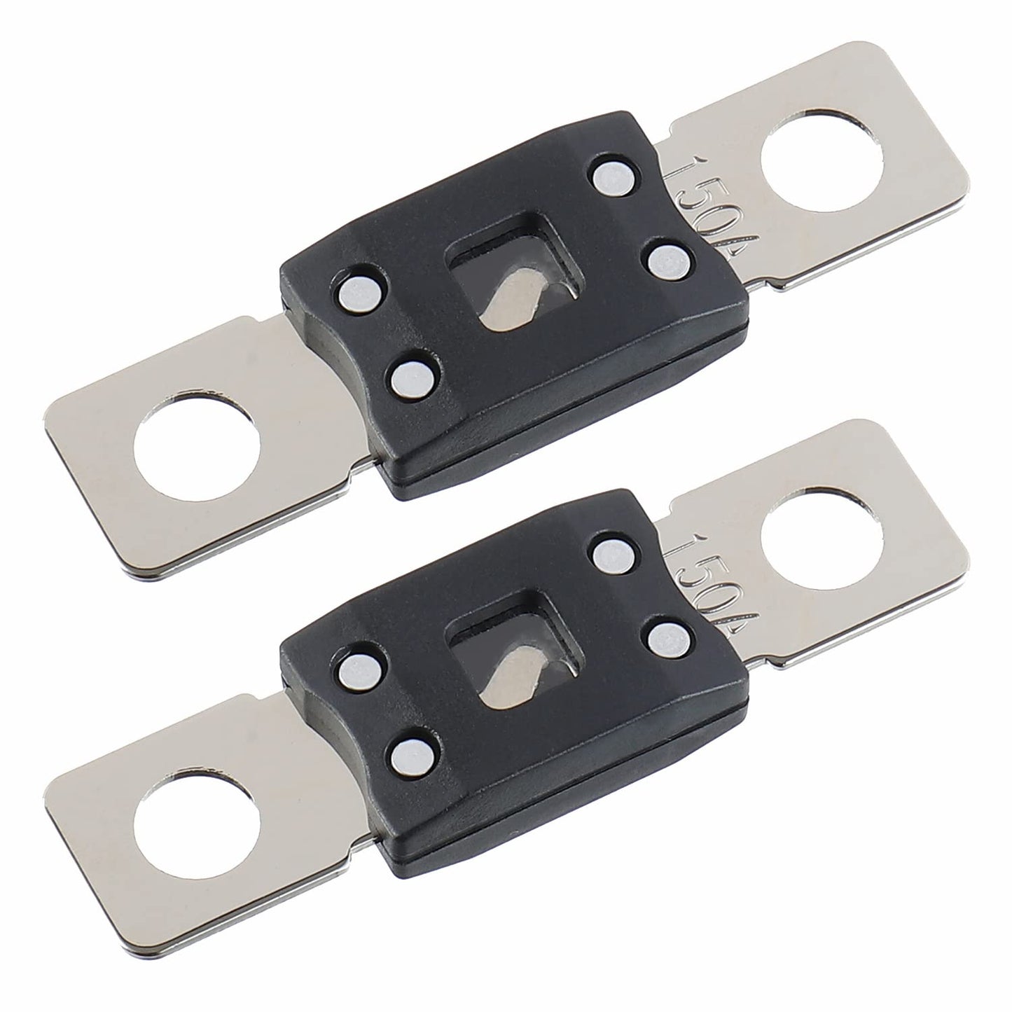 150A MEGA High Current Fuse - 150 Amp Bolt-on Fuse for Cars, Trucks, Construction Vehicles, Buses, Caravans (2 Pcs)