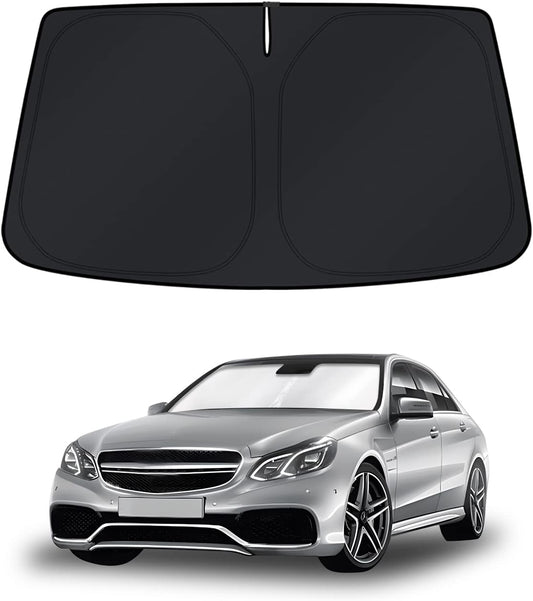 KUST Windshield Sun Shade for Mercedes-Benz C-Class 2008-2014 Window Shade Sun Visor Cover Foldable Blocks UV Rays Keep Your Car Cooler