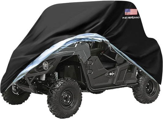 NEVERLAND UTV Covers 2 Seater - Side by Side Cover Waterproof Outdoor UTV Covers with American Flag Compatible with Polaris Ranger RZR Can-Am Defender Kawasaki, 114.17"x 59.06"x 74.80"(290x150x190 cm)