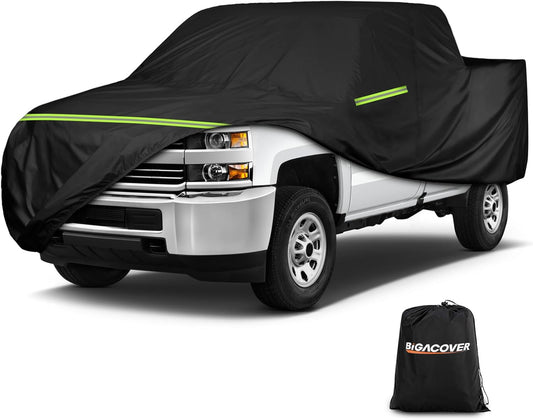 for Silverado 2500 3500 HD Crew cab Short Bed 6.6ft Truck Cover, Light Shell Outdoor Car Covers with Zipper Windproof Heavy Duty Protection for 2000-2022 Chevy Silverado 2500 è0HD (UP to 250''L)