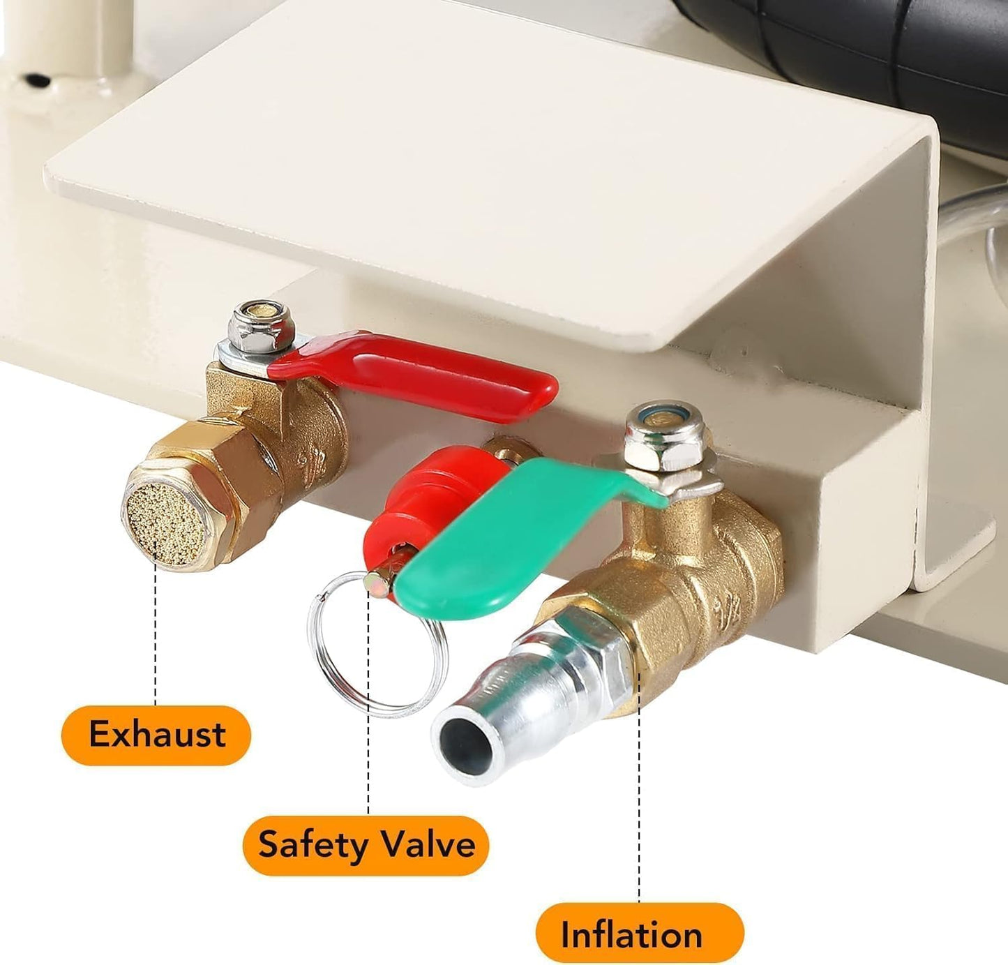 Air Jack,Heavy Duty 3 Ton/6600 lbs Air Bag Jack-3-Ply Pneumatic Lift up to 17.7 inch/450 mm for Cars/SUVs,Portable with Two Handles
