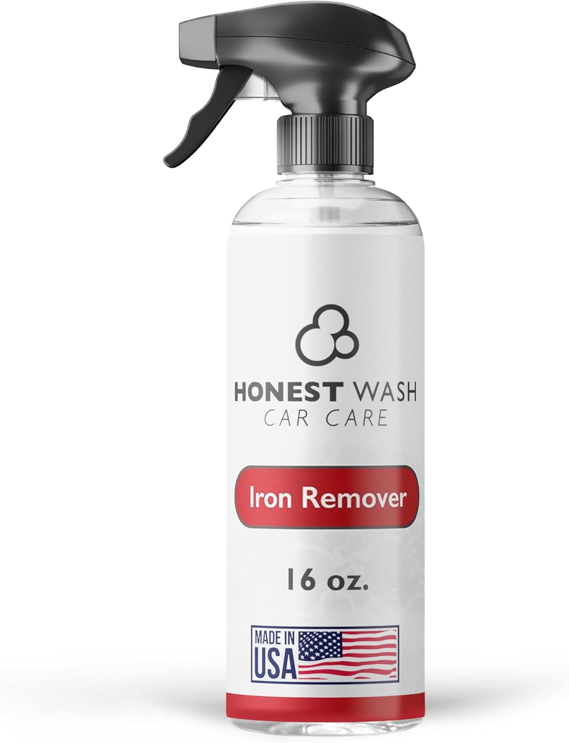 Honest Wash Iron Remover Car Detailing – Powerful Solution for Dissolving Brake Dust, Dirt, and Grime | Visible Reaction for Deep Cleaning | Safe for All Wheel and Surface Types (16 Fl Oz)
