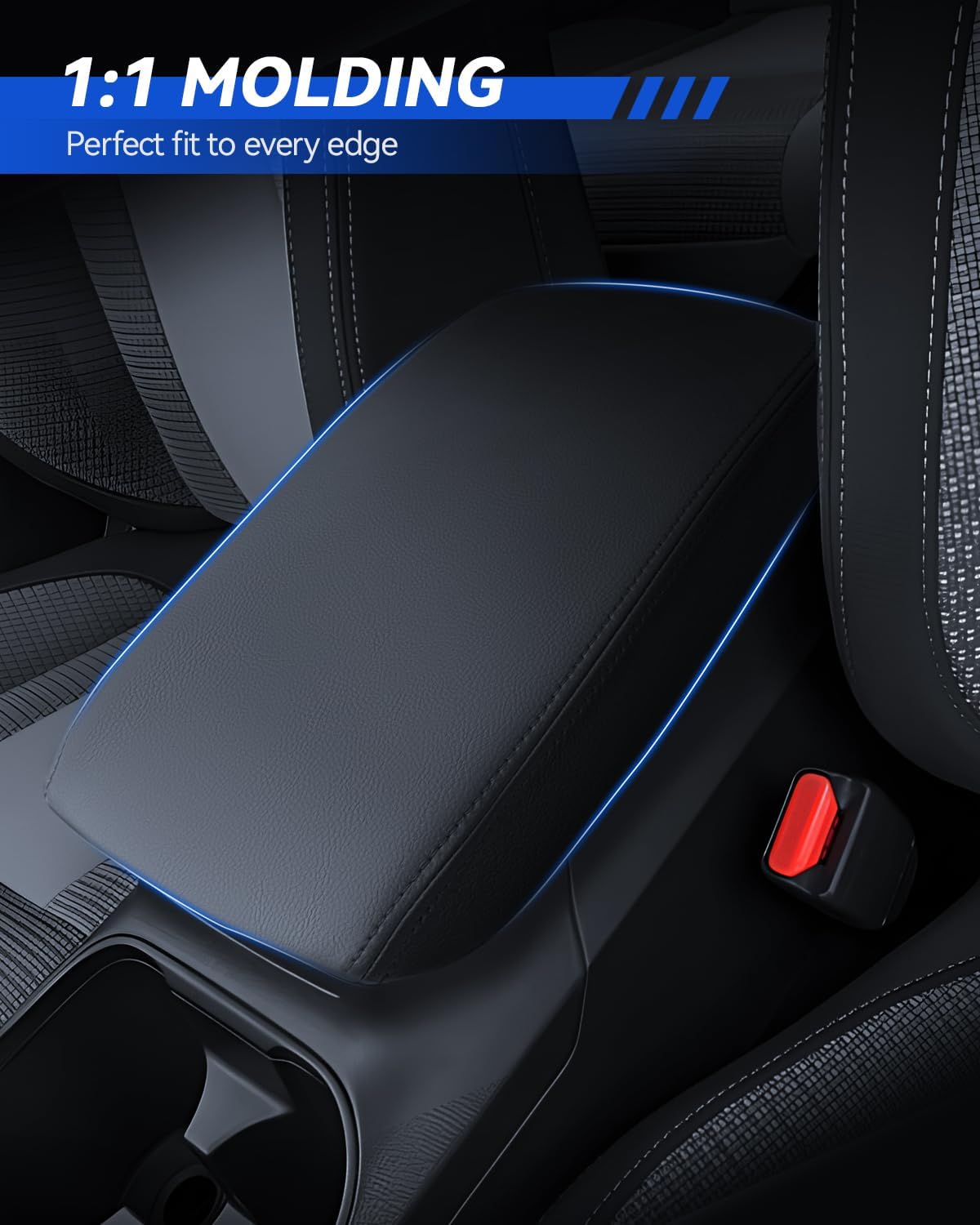 Armrest Cover for 2018-2023 2024 Volvo XC90 Accessories Center Console Middle Lid Pad Protector for Car Elbow Rest