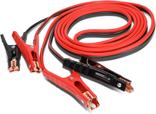 Auto Dynasty Heavy Duty 16Ft 6Gauge Booster Cable Power Jumper 400AMP Emergency Battery Start Car/Motorcycle