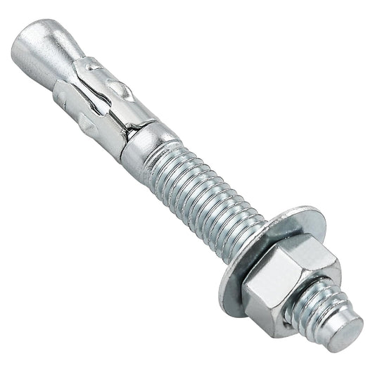 1/4x1-3/4" 30Pcs Inch Standard Fasteners for Heavy-Duty Zinc Wedge Anchors for Cement and Concrete
