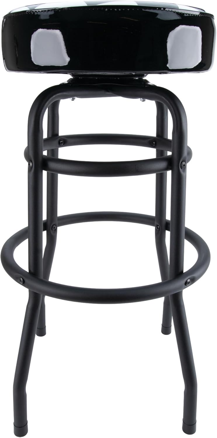 Performance Tool W85023 28-1/2-Inch Checkerboard 360 Degree Swivel Stool, Heavy Duty Steel Frame Is Perfect for Home, Bar and Shop