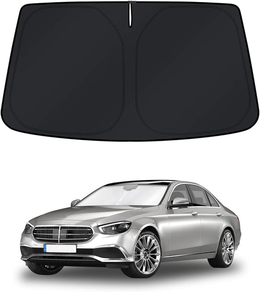 KUST Windshield Sun Shade for Mercedes-Benz S-Class 2015-2021 Window Shade Sun Visor Cover Foldable Blocks UV Rays Keep Your Car Cooler