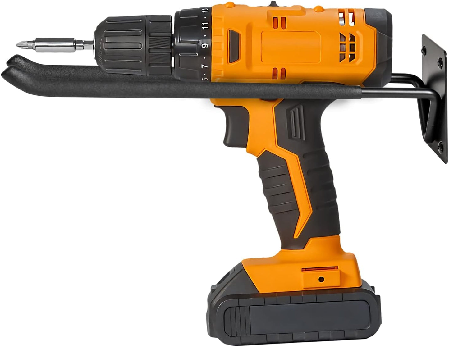 Garage Hook Hangers 2 Pcs, Shovel Holder Wall Mount, Rake Racks, Upgraded Ladder Hanger, Heavy Duty Folding Chair Rack, Garden Tool Hooks for Hanging Yard Tools, Ladders, Bikes and More