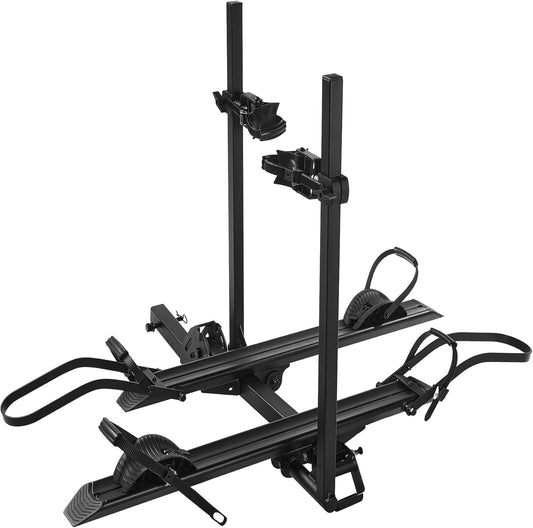 Young E-Bike Rack Hitch Mount Platform Style for Cars Trucks SUVs Minivans RV, fits E-Bike with Up to 5-inch Fat Tire, 200 lbs Capacity