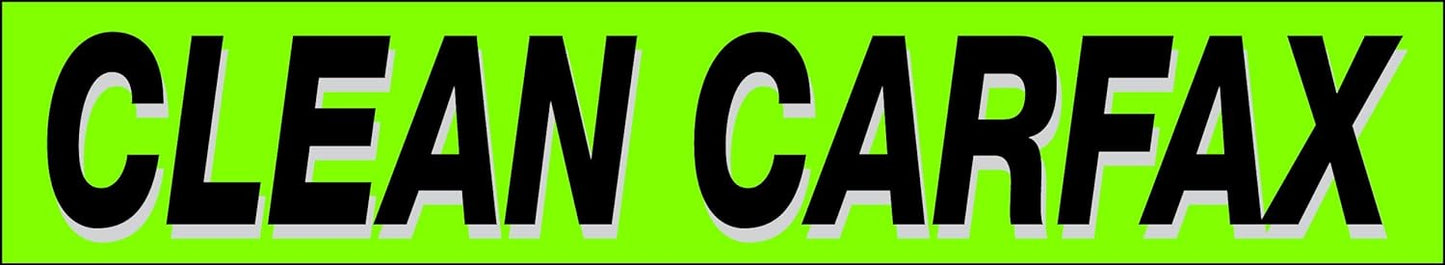 Ez-line Vinyl Windshield Stickers 3 Dozen 15 Inch Chartreuse Slogan Dealership Pro Pack for Car Lots (EZ115-Pack10)