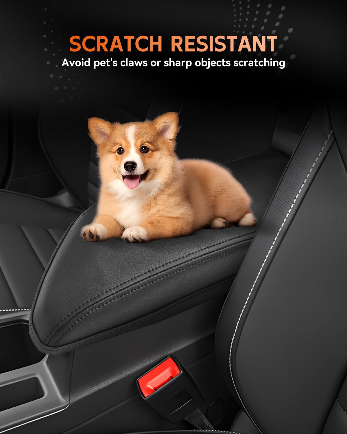 CDEFG for Volkswagen Jetta 2020-2025 Center Console Cover Armrest Box Cover for Jetta (S, Sport, SE, SEL, GLI Autobahn) 2021 2022 2023 2024 2025 Accessories Console Arm Rest Protector