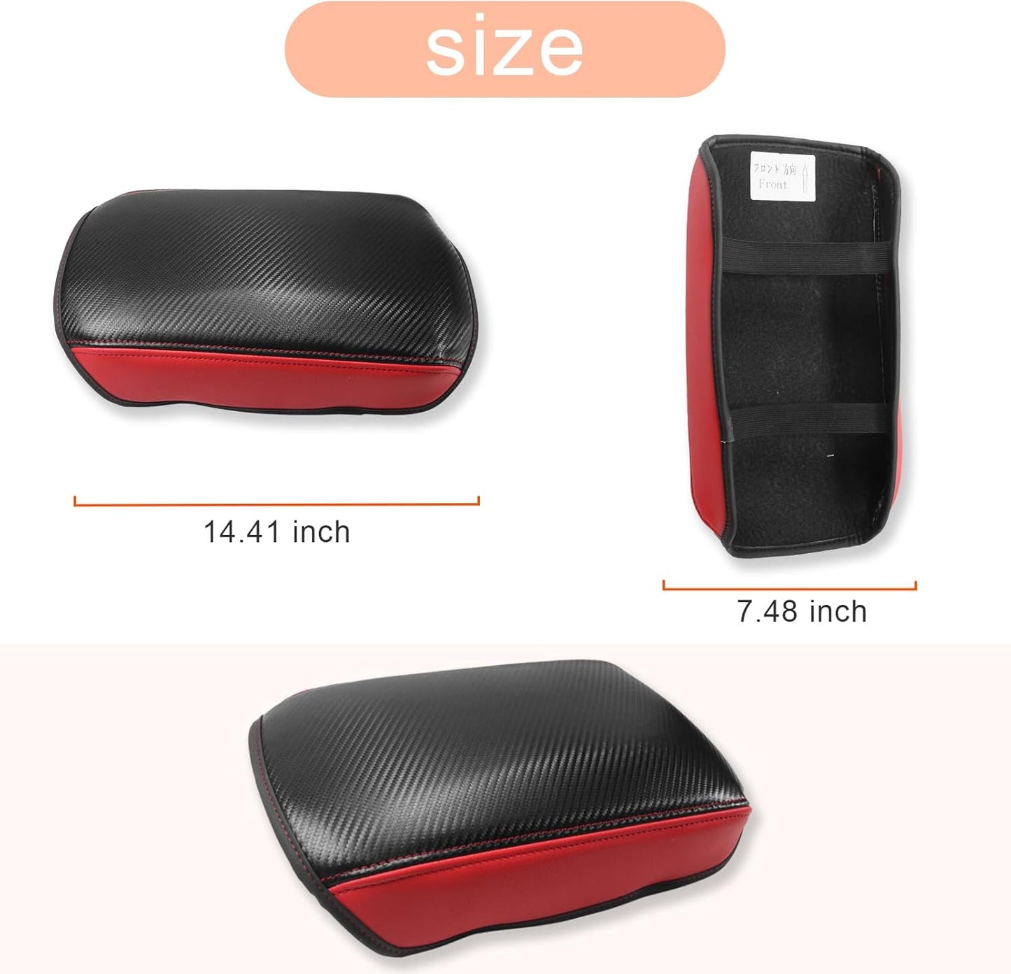 CDEFG for Mitsubishi Outlander 2022 2023 2024 2025 SE, Black Edition, SEL Car Armrest Cover, Center Console Protector Pad Arm Rest Box Cushion Mat Interior Accessories (Not for Outlander Sport)