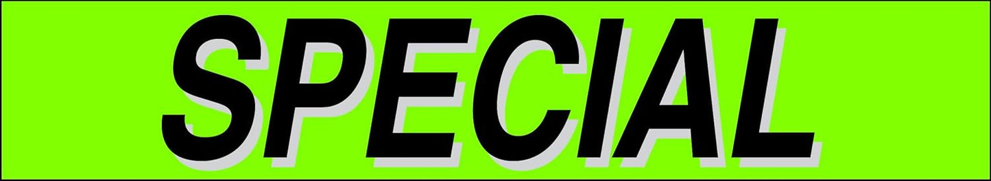 Ez-line Vinyl Windshield Stickers 3 Dozen 15 Inch Chartreuse Slogan Dealership Pro Pack for Car Lots (EZ115-Pack11)