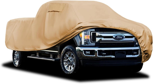 Heavy Duty Outdoor Car Cover Custom Fit for Ford F250/F350, Windproof All Weather Waterproof Sun Rain UV Dust Snow Protection Outdoor Car Covers