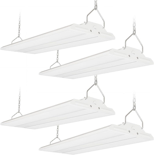LED Linear Shop Lights 150W, 22500LM Led High Bay Lights 5000K Daylight 120-277V, 4-Pack Led Garage Light for Shop Workshop Store Commercial Supermarket Warehouse Basement Exhibition Room ETL
