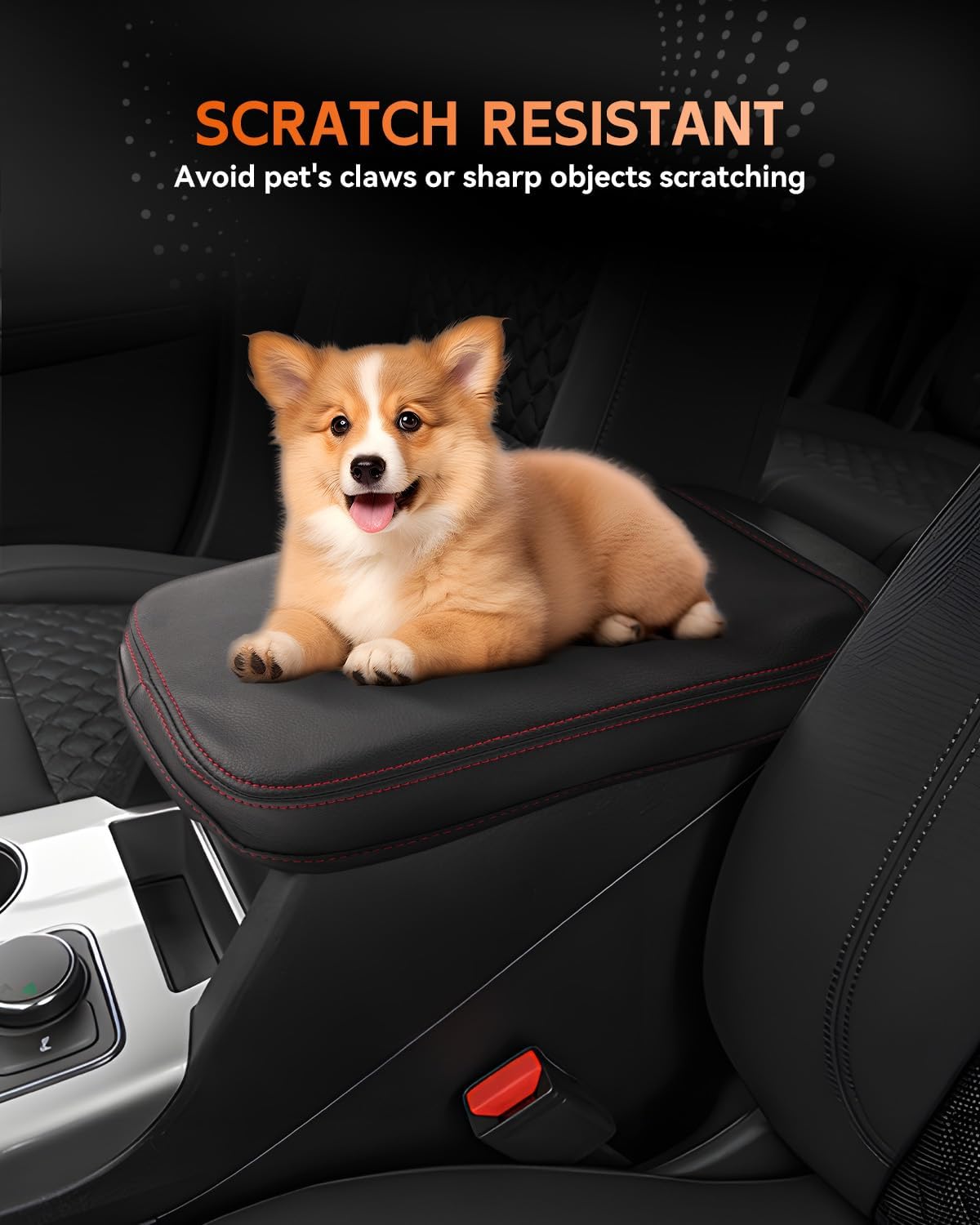 CDEFG for Chevrolet Blazer 2019-2025 Center Console Cover Armrest Box Cover for Chevy Blazer (2LT, 3LT, Premier, RS) 2020 2021 2022 2023 2024 2025 Accessories Console Arm Rest Protector