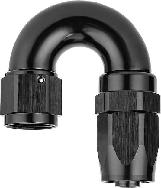 EVIL ENERGY 8AN 180 Degree One Piece Full Flow Hose End Fitting Swivel For CPE Braided Hose
